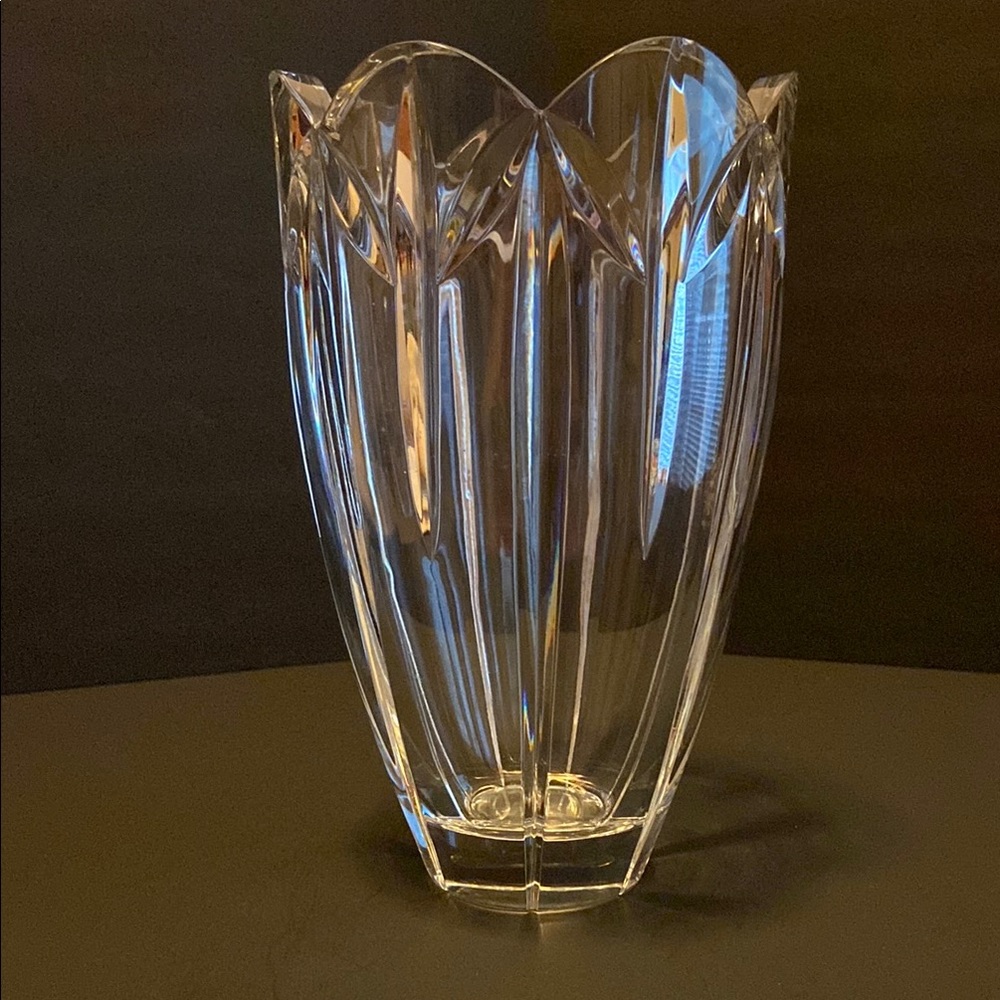 Vintage Clear Crystal Vase